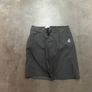 Vintage Y2K volcom y2k surf board shorts embroidered logo